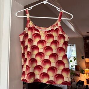 Peach Patterned Women's Cami